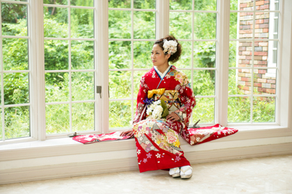赤の振袖_新年_2013年